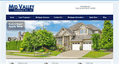 Desktop Screenshot of midvalleyhomeloans.com